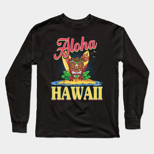 aloha hawaii Long Sleeve T-Shirt by Jandjprints